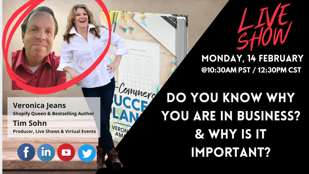 Why is it important to know why you are in business? why is it important to know your why | Veronica Jeans