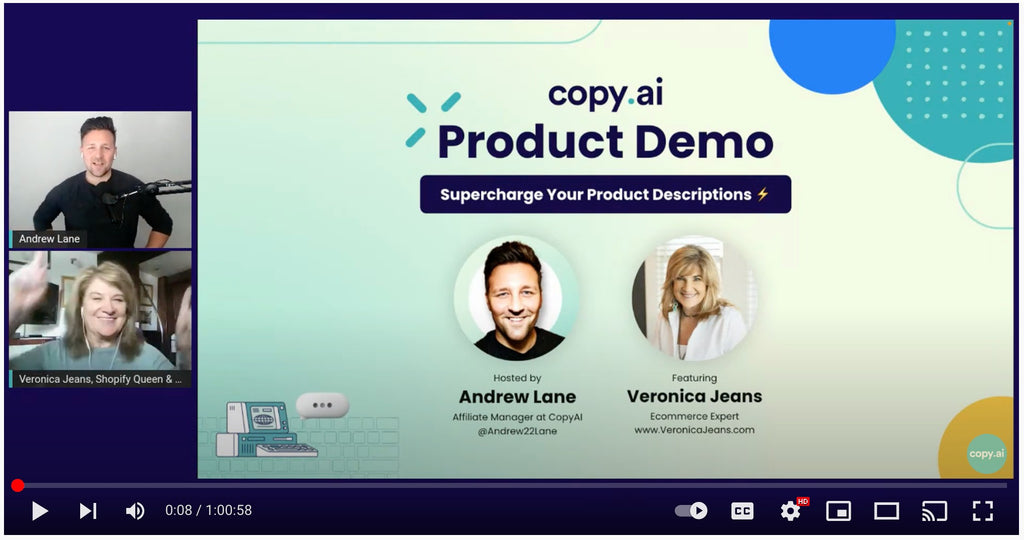 CopyAI Demo #24: Supercharge Your Product Descriptions ⚡ | veronicajeans.com