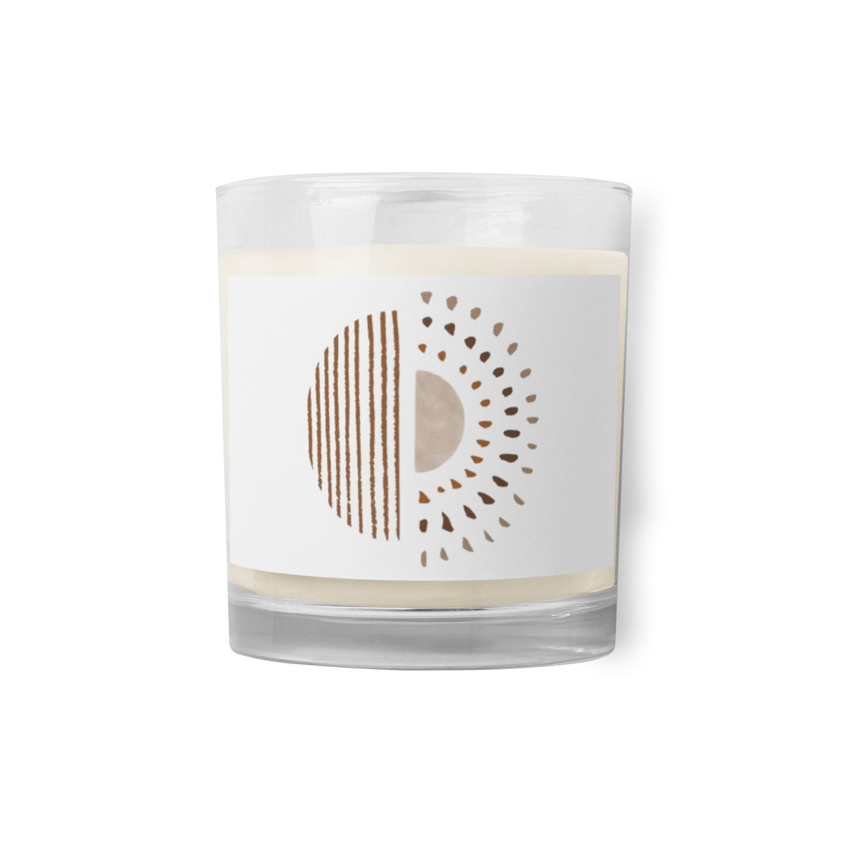 Glass jar soy wax candle Veronica Jeans